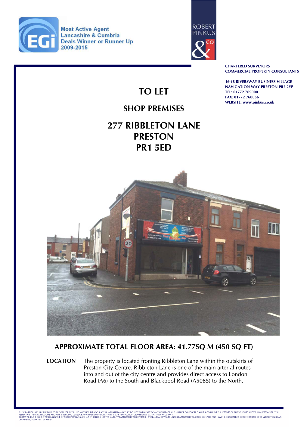 To Let 277 Ribbleton Lane Preston Pr1