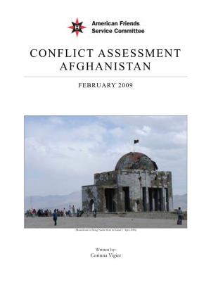 AFSC Conflict Assessment Afghanistan