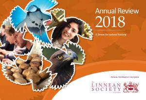 Annual Review 2018 a Forum for Natural History