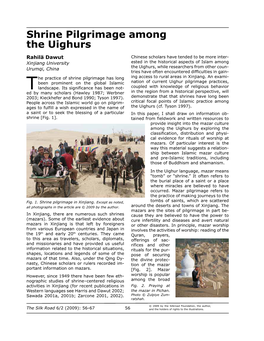Shrine Pilgrimage Among the Uighurs