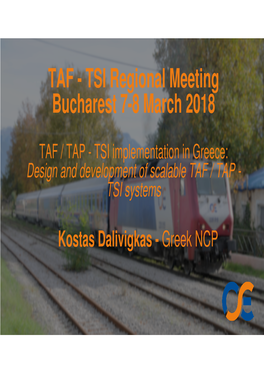 TAF - TSI Regional Meeting Bucharest 7-8 March 2018