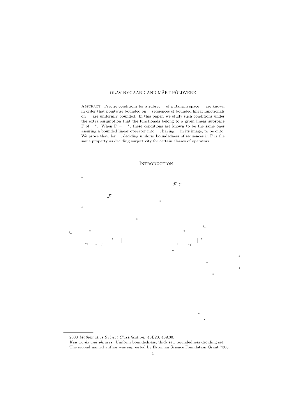 Restricted Uniform Boundedness in Banach Spaces