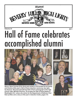 Hall of Fame Celebrates Accomplished Alumni