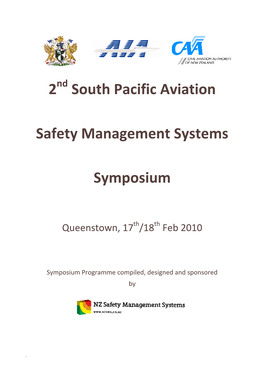 2 South Pacific Aviation Safety Management Systems Symposium
