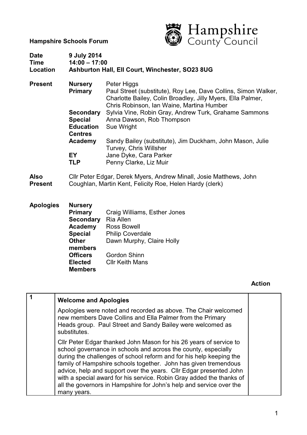 Scheme for Financial Management of Schools Proposed Update