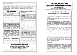 Tullow, Grange and Ardattin Parish Newsletter
