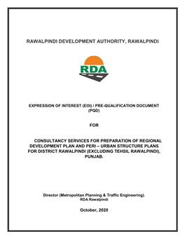 Rawalpindi Development Authority, Rawalpindi