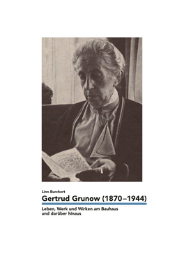 Gertrud Grunow Biografie