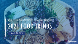 Pepsico Foodservice Insights Briefing