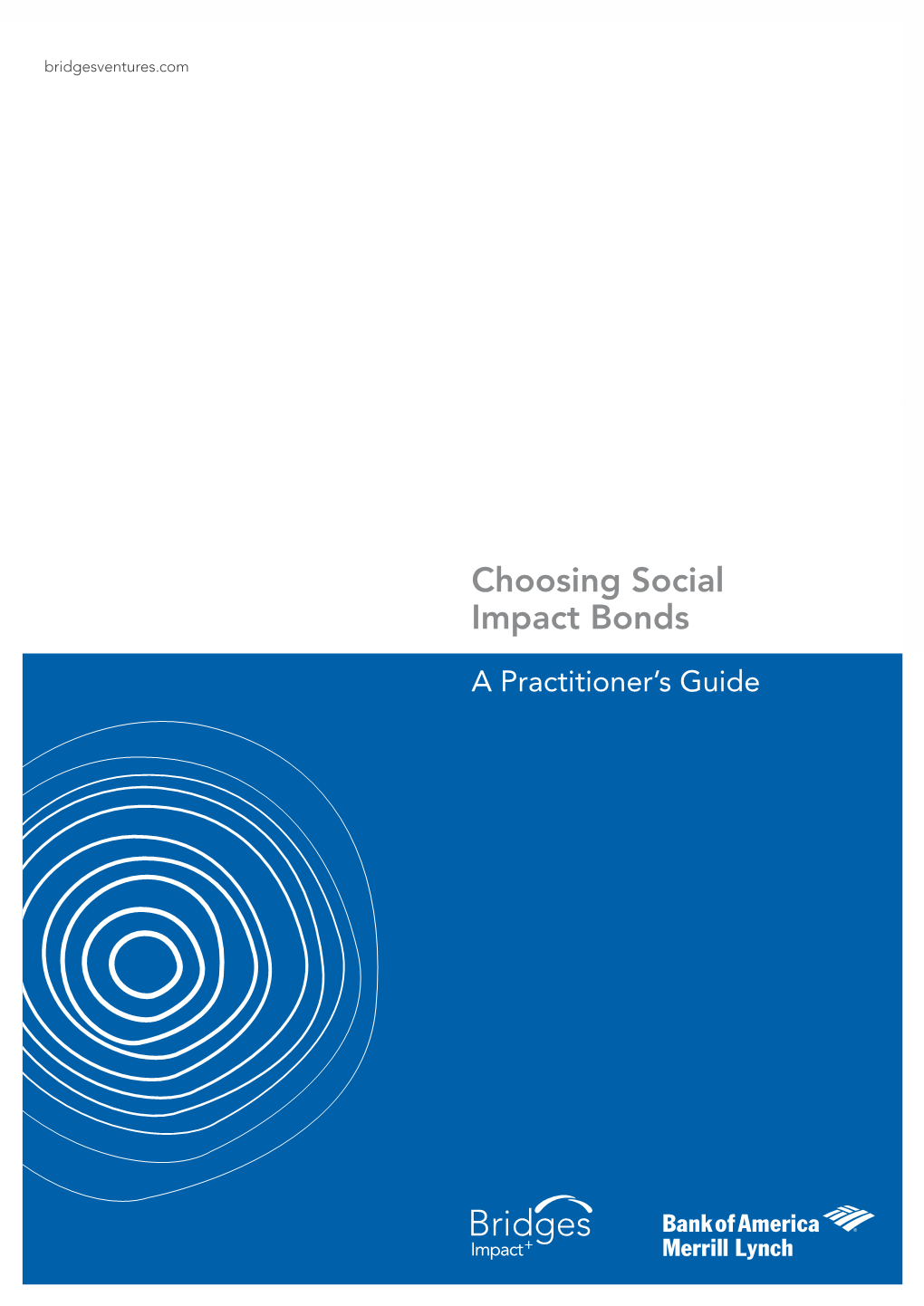 Choosing Social Impact Bonds, a Practitioner's Guide