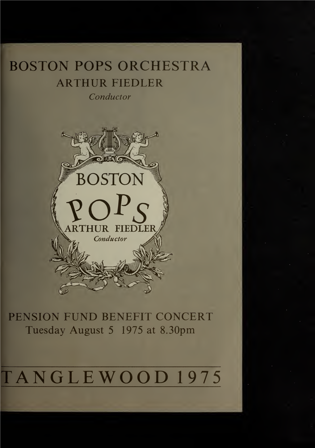 Boston Symphony Orchestra Concert Programs, Summer, 1975