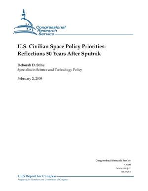 U.S. Civilian Space Policy Priorities and the Implication of Those Priorities