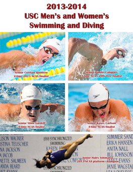 2013-2014 USC Men's and Women's Swimming and Diving