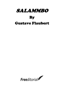 SALAMMBO by Gustave Flaubert