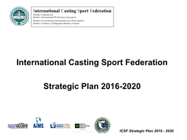 ICSF Strategic Plan 2017-2020