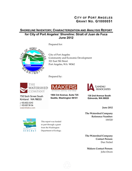 Chapter 173-26 WAC) and Project Scope of Work Promulgated by Ecology, and Includes All Areas Within Current City Limits As Well As the City’S Urban Growth Area (UGA)