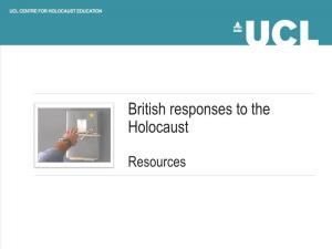 British Responses to the Holocaust