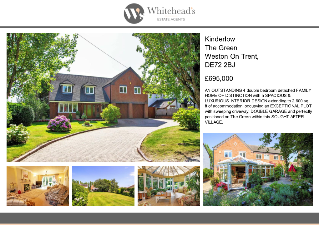 Kinderlow the Green Weston on Trent, DE72 2BJ £695,000