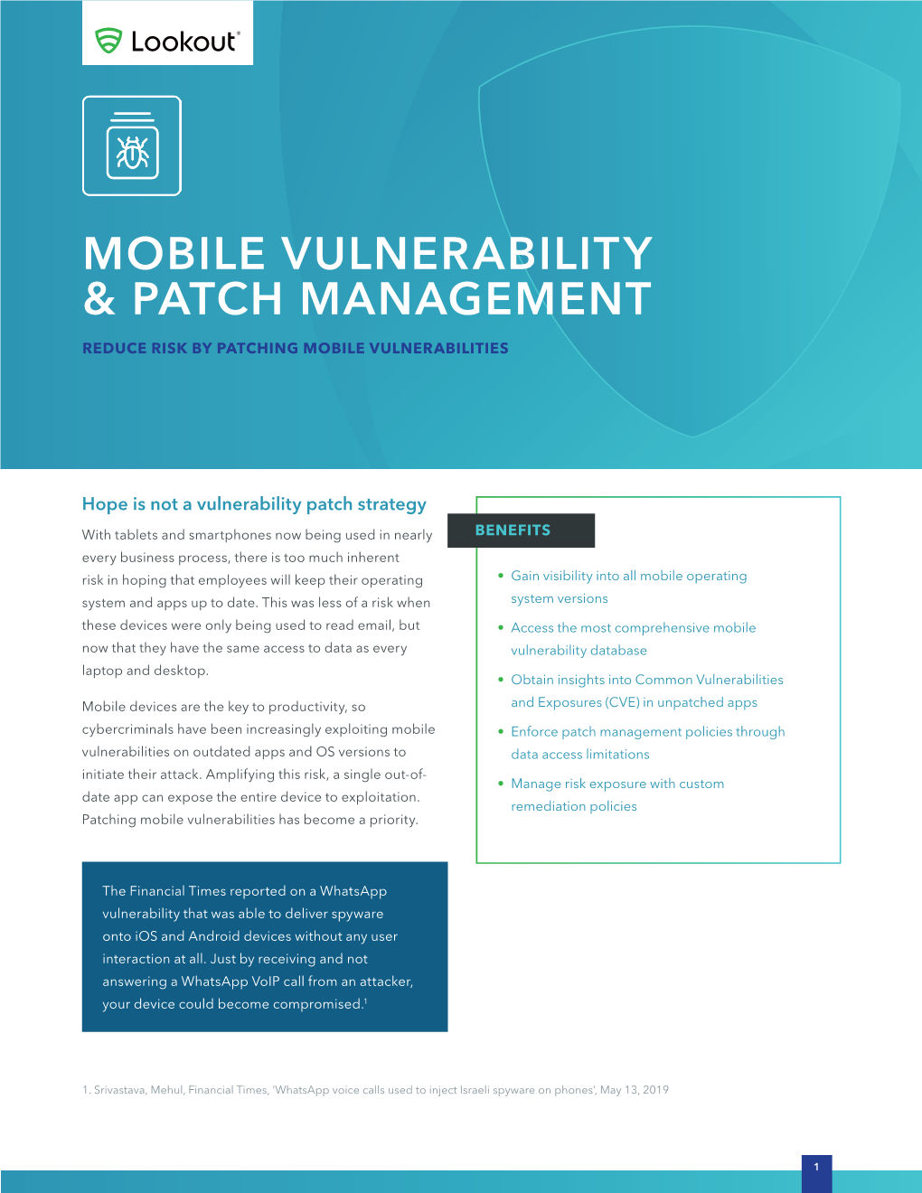 Mobile Vulnerability & Patch Management