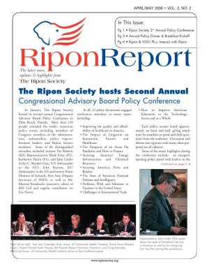 The Ripon Society Hosts Second Annual Congressional Advisory