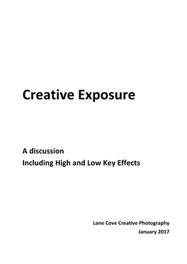 Creative Exposure