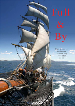 Crew Journal of the Barque James Craig November 2003