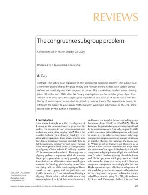 Congruence Subgroup Problem