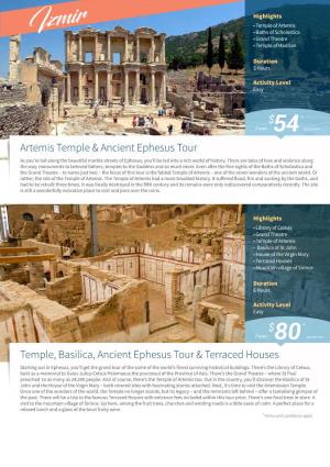$ $ Artemis Temple & Ancient Ephesus Tour Temple, Basilica