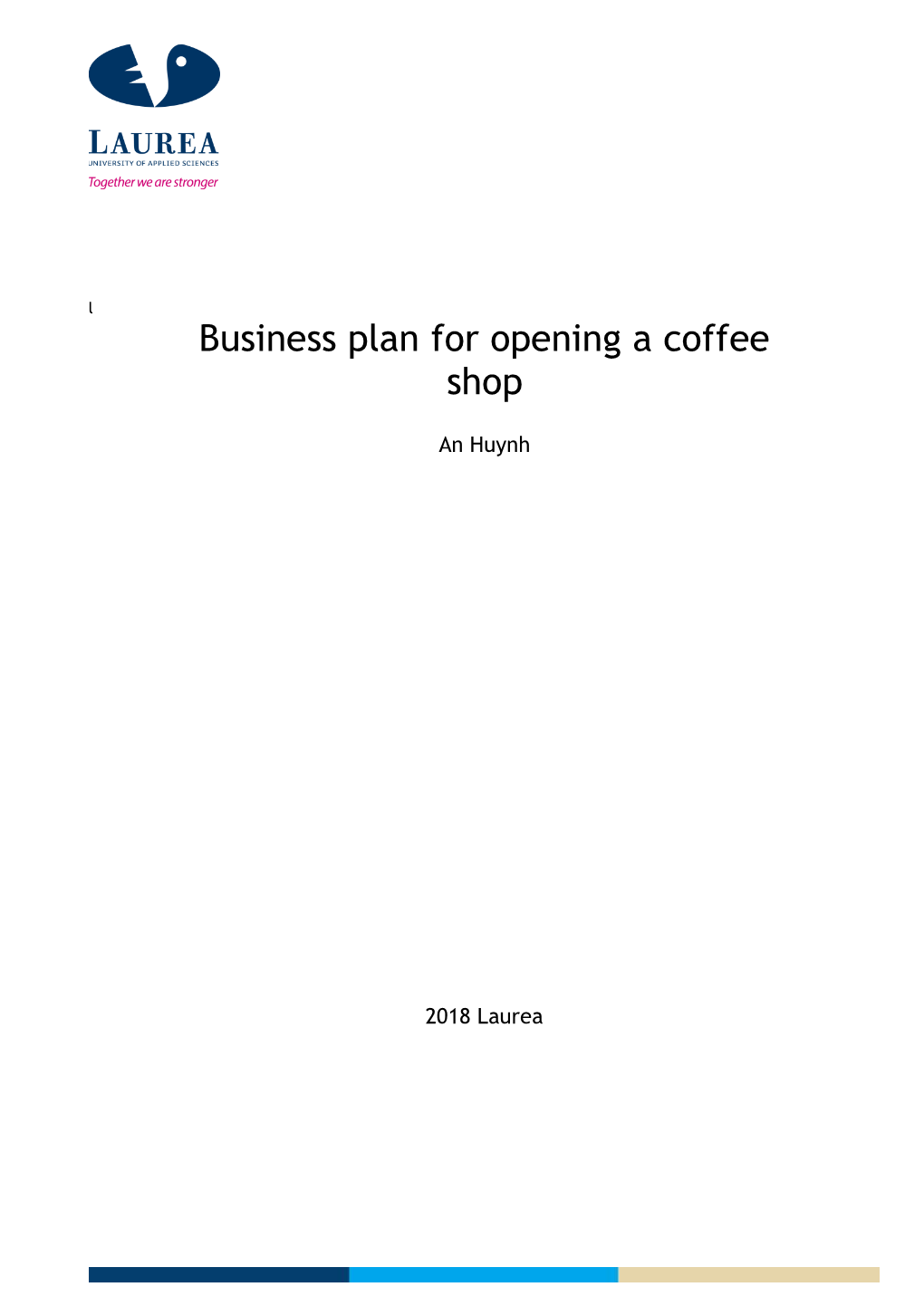 Business Plan for Opening a Coffee Shop