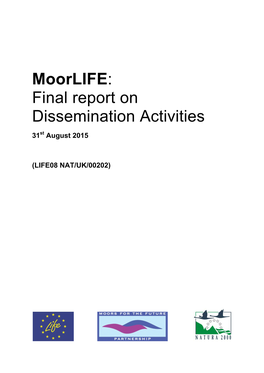 Moorlife: Final Report on Dissemination Activities