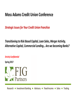 Moss Adams Credit Union Conference