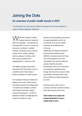 Joining the Dots an Overview of Public Health Trends in 2007