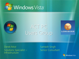 ACT PC Users Group