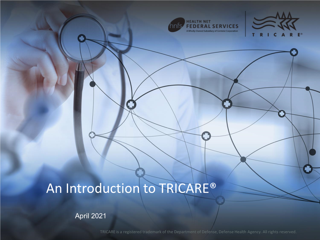 Intro to TRICARE Webinar Final.Pdf