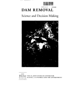 DAM REMOVAL Science and Decision Making