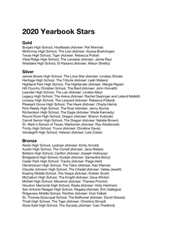 Yearbook Stars