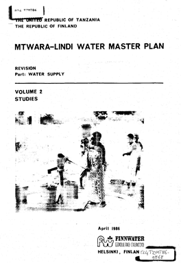 Mtwara-Lindi Water Master Plan