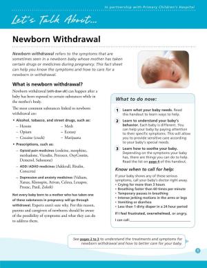 Newborn Withdrawal