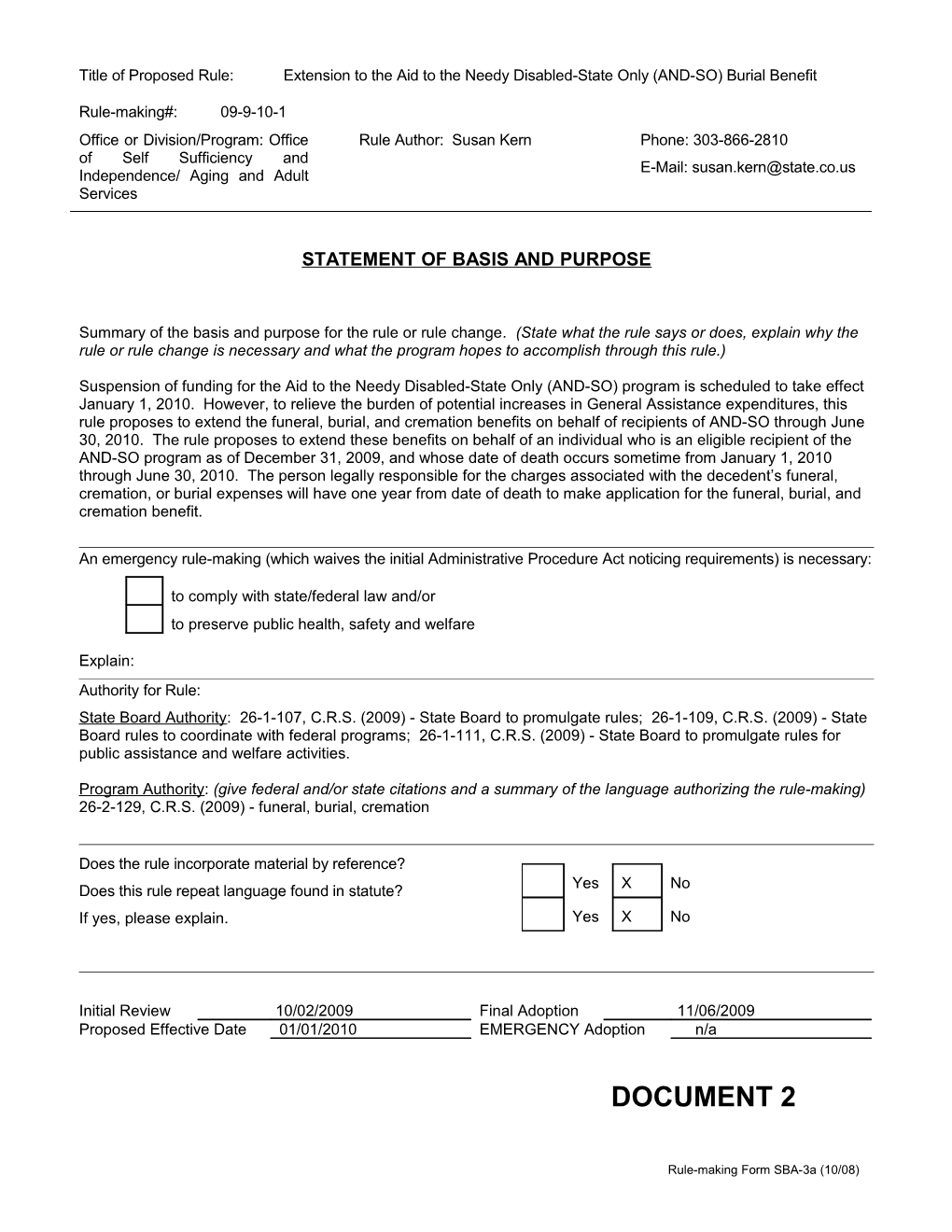 Rule-Making Standards and Procedures s5