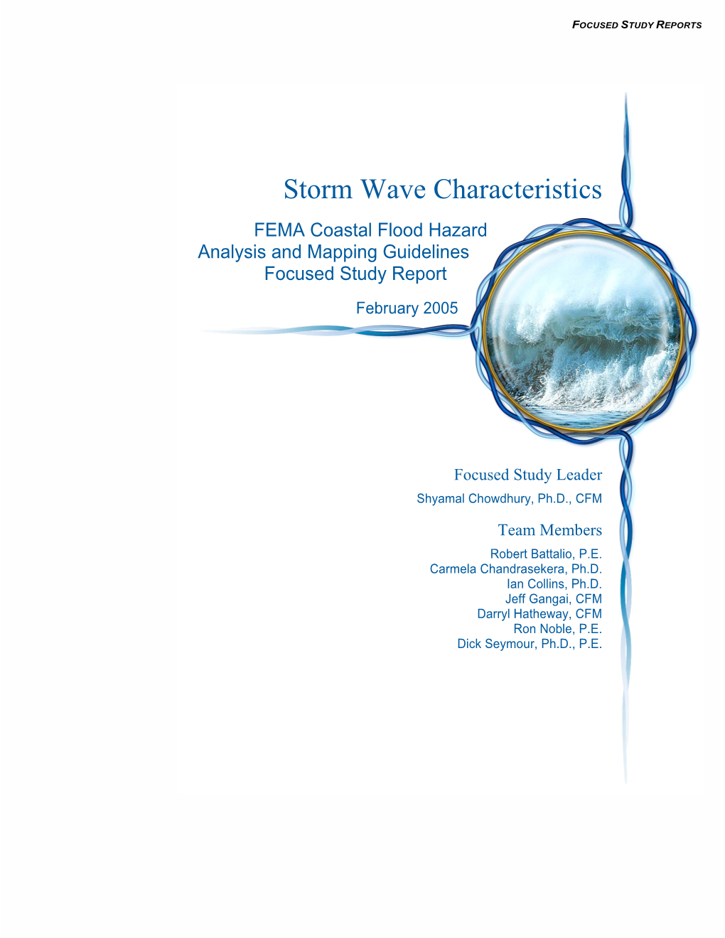 Storm Wave Characteristics