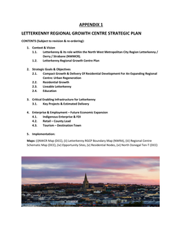 Appendix 1 Letterkenny Regional Growth Centre Strategic Plan
