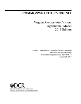 Agricultural Model 2015 Edition