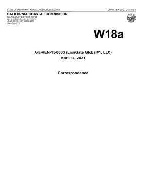 A-5-VEN-15-0003 (Liongate Global#1, LLC) April 14, 2021