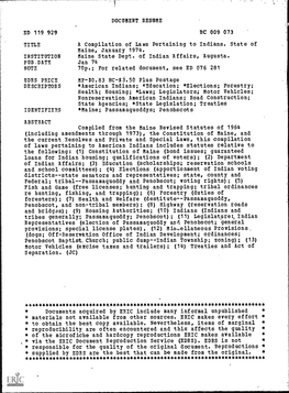 PUBDATE Jan 74 NOTE 70P.; for Related Document, See ED 076 281