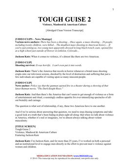 Tough Guise 2 – Abridged Clean Version