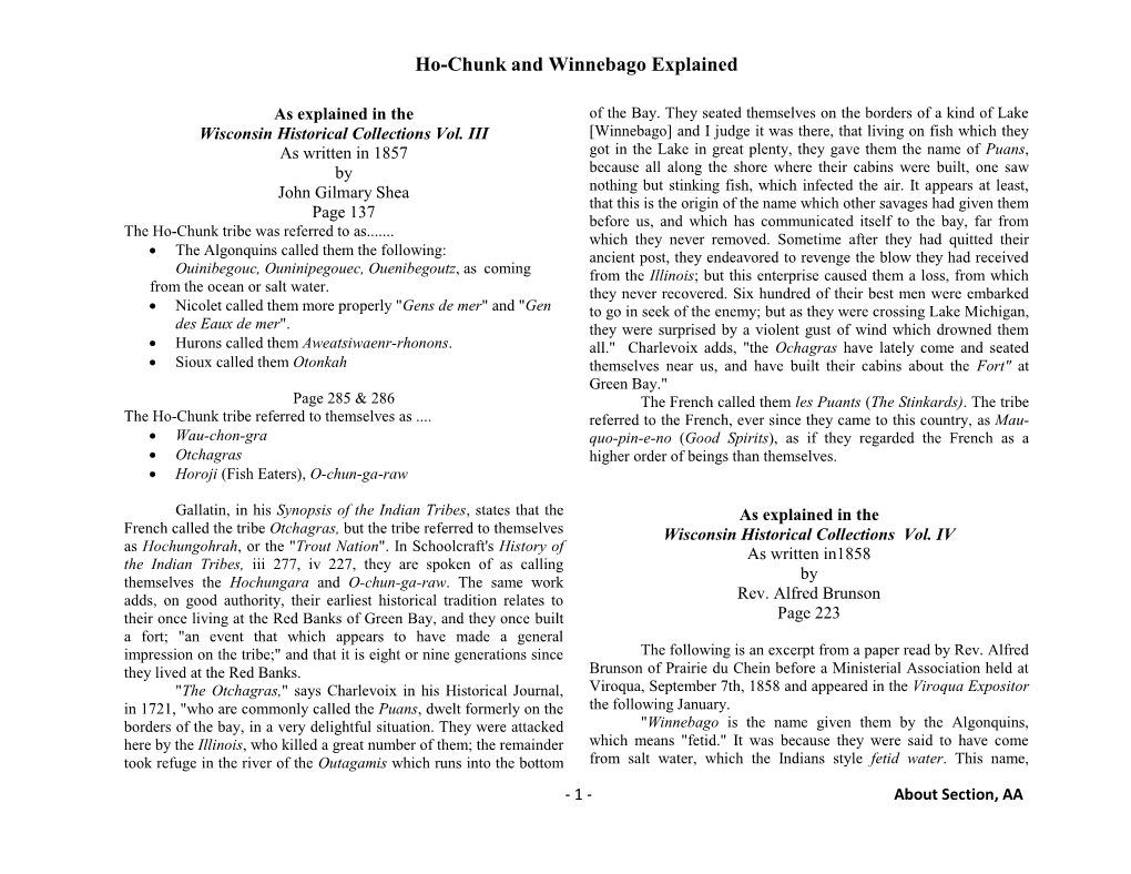 Ho-Chunk and Winnebago Explained