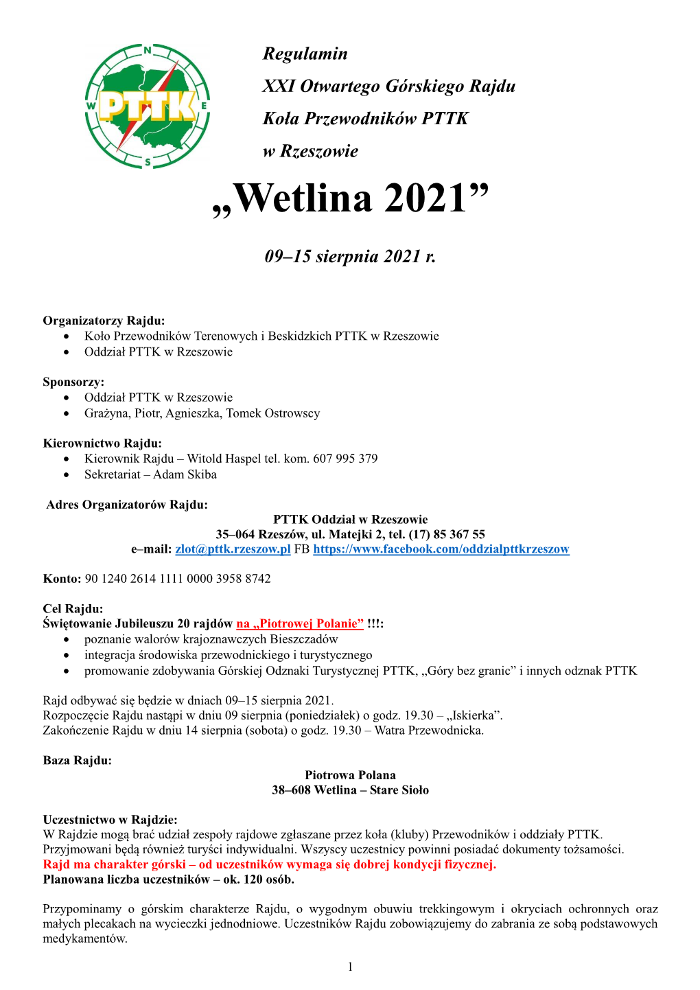 „Wetlina 2021”