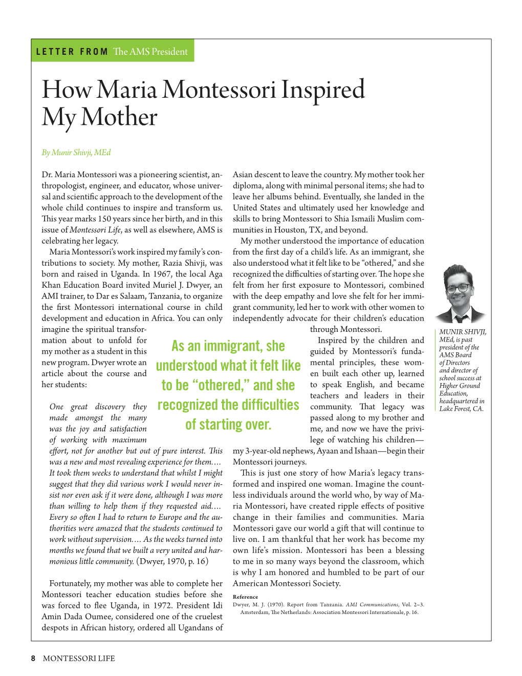 How Maria Montessori Inspired My Mother