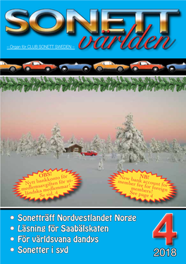 • • • • Sonetträff Nordvestlandet Norge Läsning För Saabälskaten För Världsvana Dandys Sonetter I