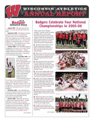 Badger Badgers Celebrate Four National Championships in 2005-06